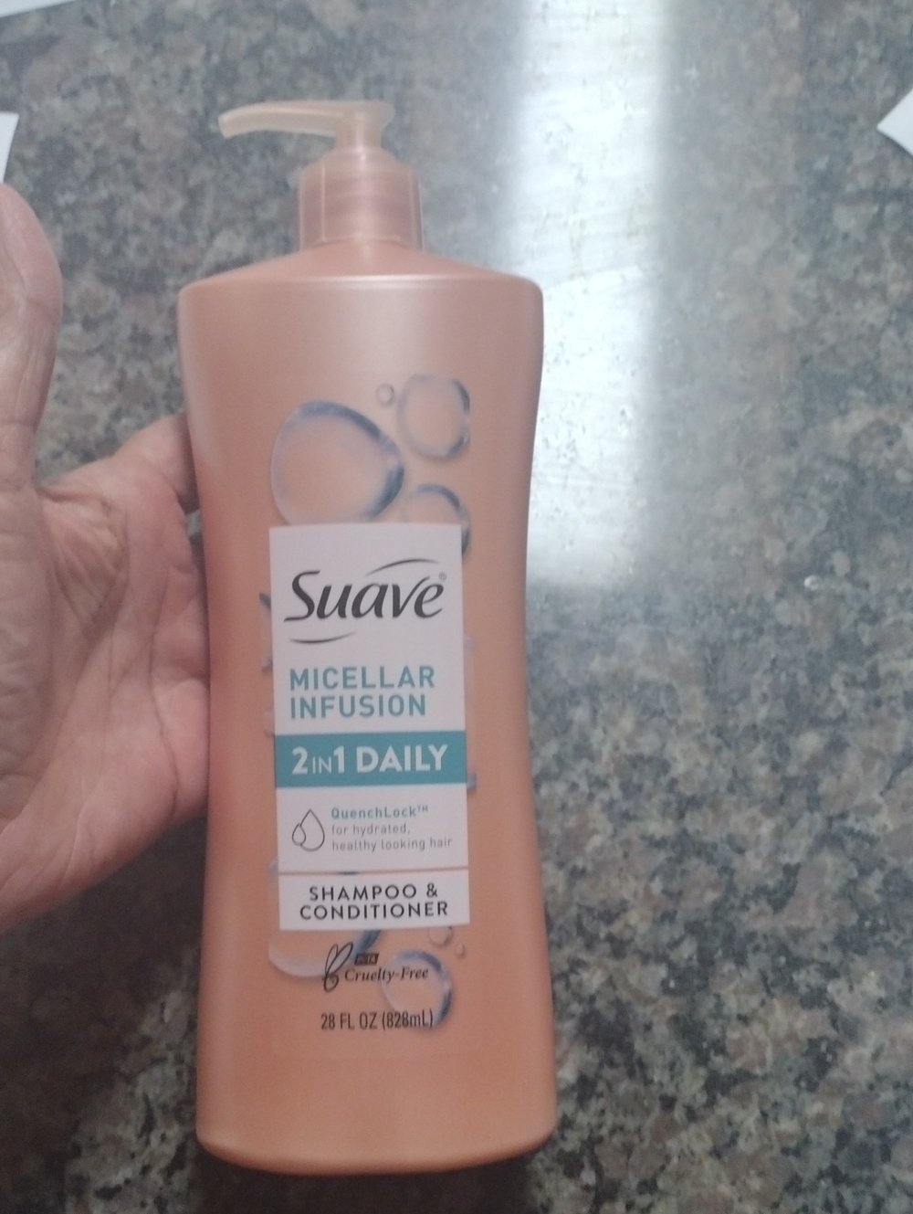 SUAVE Micellar INfusion 2 in 1 DAILY shampoo & Conditioner 28 fl oz